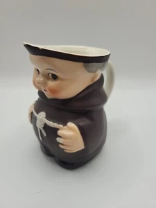 Cute Vintage West Germany Goebel Friar Tuck Monk Creamer Or Pitcher 4in - Picture 1 of 9