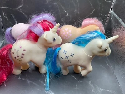 My Little Pony lot of 4 G1 1983 Dream Castle Princess Moondancer Peachy Blossom - Image 1 of 4