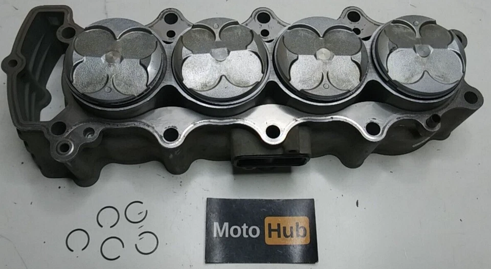 03 04 Ninja ZX6R ZX636 2004 OEM jarras de cilindro con pistones a cilindros a juego Foto 1 de 4