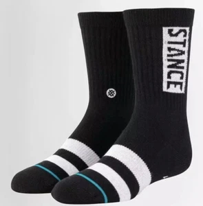 NEW STANCE Kids Og_K Socks*CREW HEIGHT*Size Youth L (3-5.5)LOGO - Picture 1 of 3