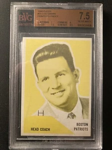 1960 Boston Patriots FLEER #55 LOU SABAN YELLOW  PROOF GRADED MINT BVG Beckett - Bild 1 von 3