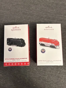Hallmark Keepsake Ornament lot - LIONEL 671 S-2 Turbine, 2245P Texas Trains lot - Picture 1 of 14