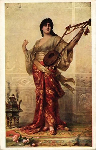 PC CPA ARABISCHE TYPEN UND SZENEN, ORIENT-SCHÖNHEIT, alte Postkarte (b17434) - Bild 1 von 2