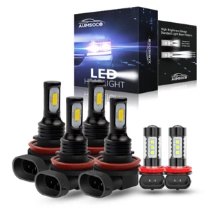 For 2016-2023 Toyota Tacoma 6000K Front LED Headlight Hi/Lo Beam+Fog Light Bulbs - Picture 1 of 12