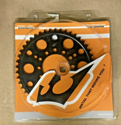 PIÑÓN TRASERO DRIVEN RACING KAWASAKI 520 ACERO 45T, NEGRO P/N 576947 ** Foto 1 de 2