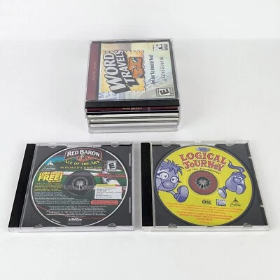 Lot of 7 PC Games Bundle Zoombinis, Ace Of The Sky, Puzzle Master 2000-2006 - Image 1 of 4