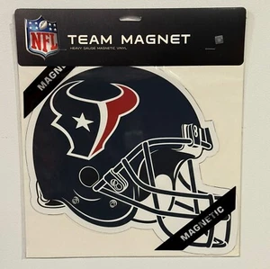 HOUSTON TEXANS 12" VINYL HELMET MAGNET CAR TRUCK AUTO FREE SHIPPING - Picture 1 of 1