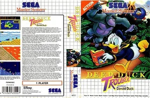 - Deep Duck Trouble Master System Box Art Case Insert Cover Only - Picture 1 of 1