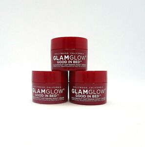 Lot/3 Glamglow  Good In Bed Passionfruit Softening Night Cream ~  0.17 oz x 3