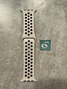 Apple Watch Nike Sport Band Desert Sand/Black 44mm 42 45 49 Genuine OEM S/M - Photo 1 sur 9