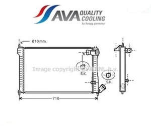 CNA2102 Radiatore, Raffreddamento motore (AVA) - Imagen 1 de 1
