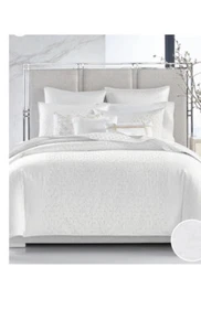 Hotel collection Intersect King Duvet Cover+4Shams+Skirt,MSRP $1250!!-brand New - Picture 1 of 5