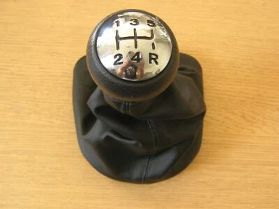 Pomo Palanca + Funda Cuero 5 Velocidades para Peugeot 307 307cc 406 307 SW - Imagen 1 de 3