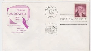 TurtlesTradingPost - Dr Ephraim McDowell 1959 FDC #1138 House of Farnam Cachet - Picture 1 of 1