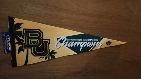 2019 Final Four 12x30 Premium Pennant Womes National Champions Baylor Bears Cover