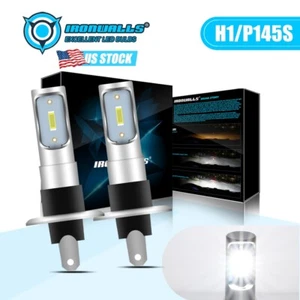 2 PIEZAS H1 P145S LED HID Kit de conversión de faros bombillas de haz luces antiniebla 6000K blanco - Imagen 1 de 12