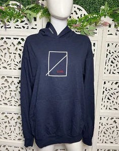NWT NUMBERS Edition 100% Cotton Navy Pullover Hoodie Skateboard Size Large USA - Picture 1 of 15