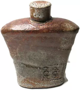 Primitive Dekanter Brutalist MCM Vulkan Lava Glasur Eisen Rost Steinzeug Glas Kunst - Bild 1 von 10