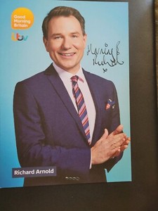 Richard Arnold  HAND Signed Good Morning Britain Cast Card GMB
