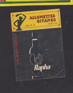 Ancienne étiquette  allumettes France BN83727 Vin doux Rapha Gitane  102 - Picture 1 of 1