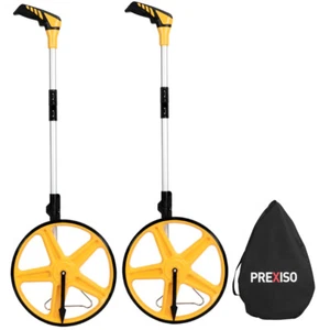 2PC Folding Walking Distance Measuring Wheel 0-9999Ft Tape Measure 16Ft/5M W/Bag - Picture 1 of 10