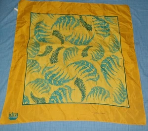 Foulard Vintage Écharpe Femme 75x75 Hydra Par Trussardi Promo Lip 100% Polyester - Picture 1 of 4