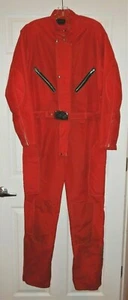 Traje Raro de Colección DAVCO 1 pieza Motocicleta SKi Moto de Nieve Rojo Sólido 46"" canales x 30"" entrepierna - Imagen 1 de 12