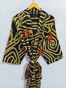 Indian Tunic Soft Bathrobe Silk Saree Kimono Women’s Beach wear, B-4579 - Bild 1 von 7