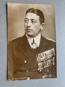 FELIX GRAF VON LUCKNER (†1966) "Seeteufel" signed Postkarte 8,5x13,5 Autogramm - Picture 1 of 2