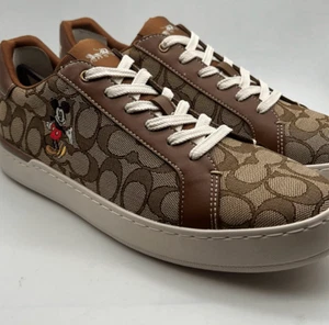 Disney X Coach Clip Low Top Sneaker With Mickey Mouse CN431- NWB- Men 10 - Picture 1 of 11