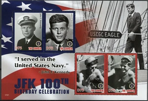 Estampillas de presidentes de EE. UU. de Gambia 2017 montadas sin montar o nunca montadas JFK John F. Kennedy 100to 4v imperf m/s i - Imagen 1 de 1