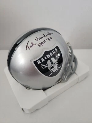 TED HENDRICKS - 亲笔签名迷你头盔 TRISTAR COA8277420 - 洛杉矶 RAIDERS — 第 1/3 张图片