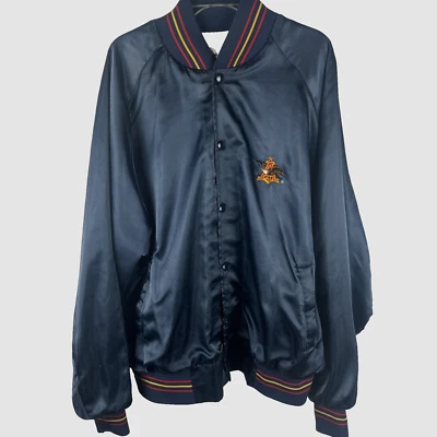 Vintage Anheuser Busch Bomber Style Jacket Men’s XL Blue - Image 1 of 4
