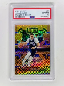 LUKA DONCIC 2023 Select Prism Bronze Refractor SSP /49 LAKERS Pop 1/10 PSA 10🔥 - Picture 1 of 3