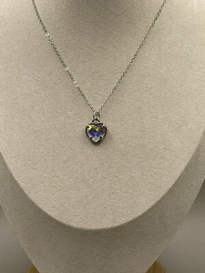 Made with Swarovski® crystal - Crystal Vitrail Light (iridescent) Heart Necklace - Bild 1 von 8