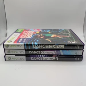 LOT Dance Central 1 + 2 + 3 Xbox 360 Microsoft Kinect Game CIB Complete TESTED - Picture 1 of 11