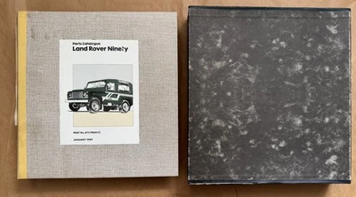 LAND ROVER NINETY-Parts Catalogue -Dossier completo con custodia-January 1989 - Immagine 1 di 3
