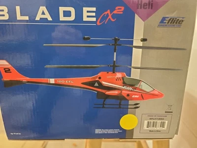 E-flite Blade CX2 Rc Helicopter with lots of Spare Parts, tested, no batteries - Image 1 of 4