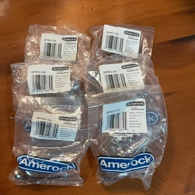 "Nuevo (6) perillas de gabinete Amerock Guardian níquel satinado 1-3/16"" BP853-G9" Foto 1 de 4