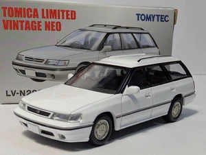 Tomica LV-N220a Subaru Legacy Touring Wagon Ti Type S (White) – 1/64 Scale - Picture 1 of 7