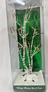 Vintage Department 56 Village Winter Birch Tree 12 Inch #5216-7 mit Box - Bild 1 von 10