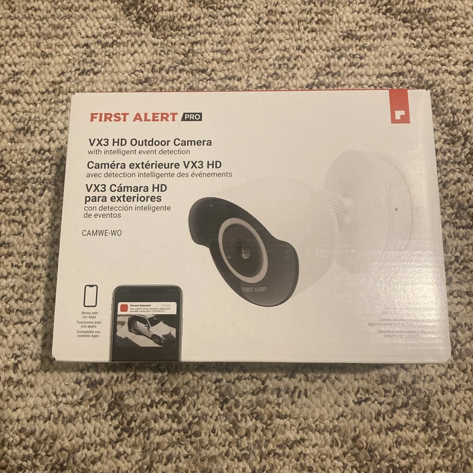 First Alert Pro VX3 HD Outdoor Camera CAMWE-WO - Image 1 of 1