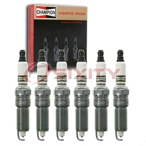 6 pc Champion Iridium Spark Plugs for 2001-2010 Dodge Grand Caravan 3.3L hh - Picture 1 of 5
