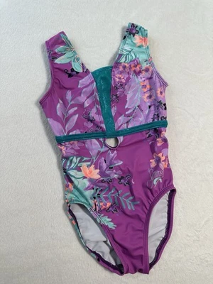 Simone Biles GK ELITE gymnastics Leotard POSITIVELY RADIANT Cut-Out Tank SIZE CM - Image 1 of 4