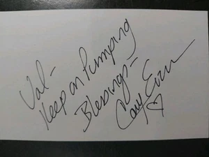 CORY EVERSON handsigniertes Autogramm 3x5 KARTE -- BODYBUILDER 6X MS OLYMPIA - Bild 1 von 2