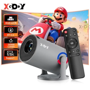 8K FHD Mini Projector 12000Lumen LED WiFi6 Bluetooth5.4 Portable Home Theater US - Picture 1 of 12