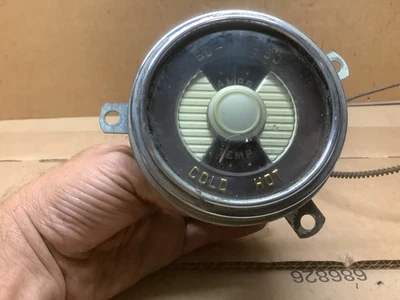 1951  1952 Desoto Amp and Temperature Gauge Water Temp Amperes  w/ Cable OEM - Image 1 of 4
