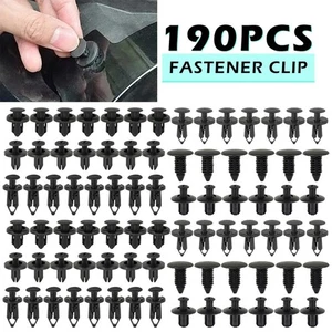 190 PIEZAS Clips de Sujetador Automotriz Sujetador Coche Panel Decorativo Clip Parachoques Remache - Imagen 1 de 18