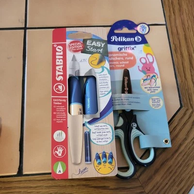 Stabilo Easy Start Holzfüller Easybirdy Pelikan Schere Neu - Bild 1 von 3