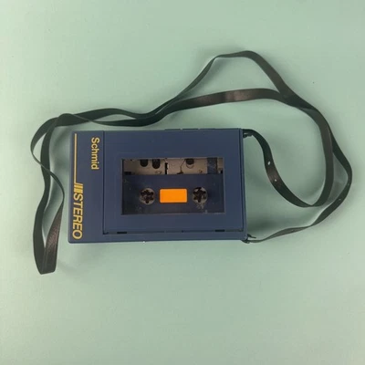Schmid Stereo Walkman Kassettenspieler Tragbar MC getestet gebraucht - Bild 1 von 4